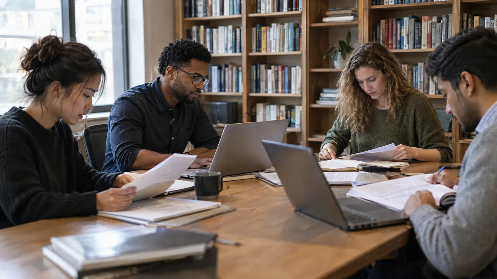 A consulting firm's research team studying its sources