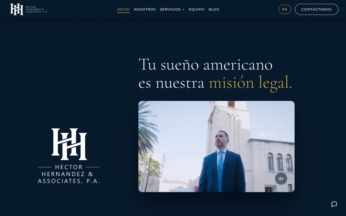 Hector Hernandez & Associates — web (Portada de su web)