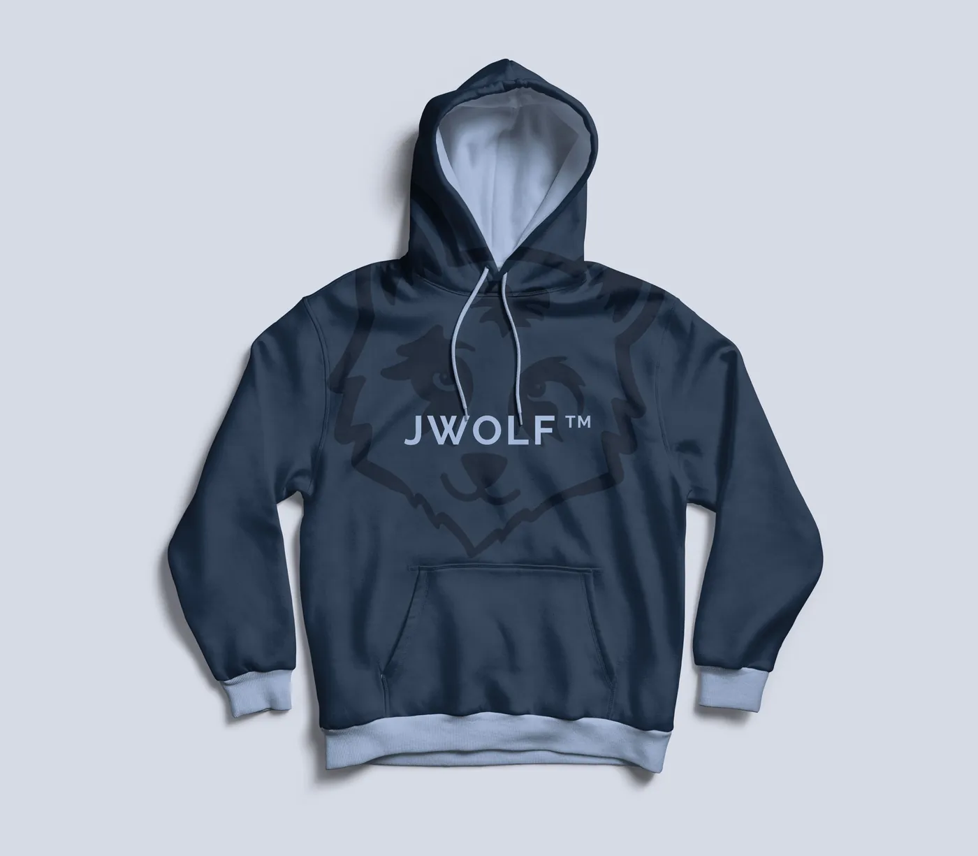 JWOLF — Brand on a hoodie