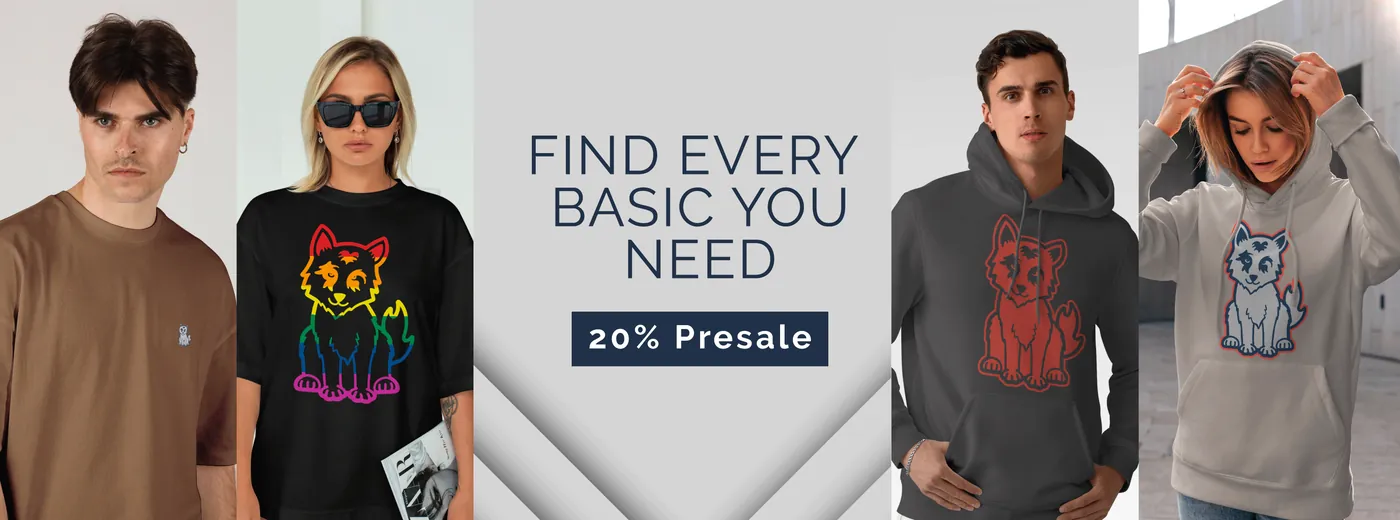 JWOLF — Pre-sale banner for the store