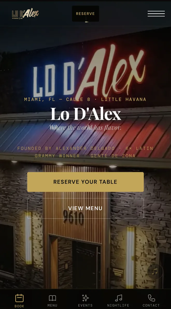 Lo D'Alex — web (La portada en el teléfono)