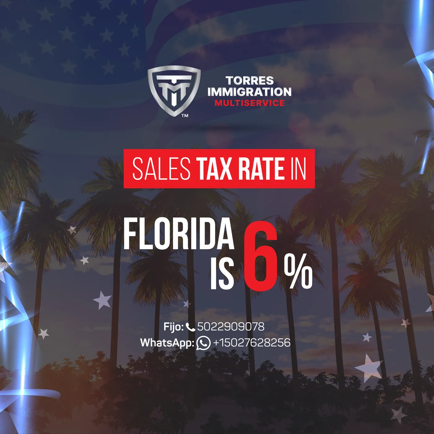 Torres Immigration Multiservices — Post: Florida sales tax
